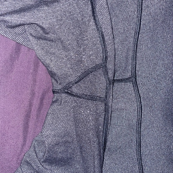 Lululemon Wunder Under Leggings Full Length Size 6 Mini Stripes - Picture 7 of 8